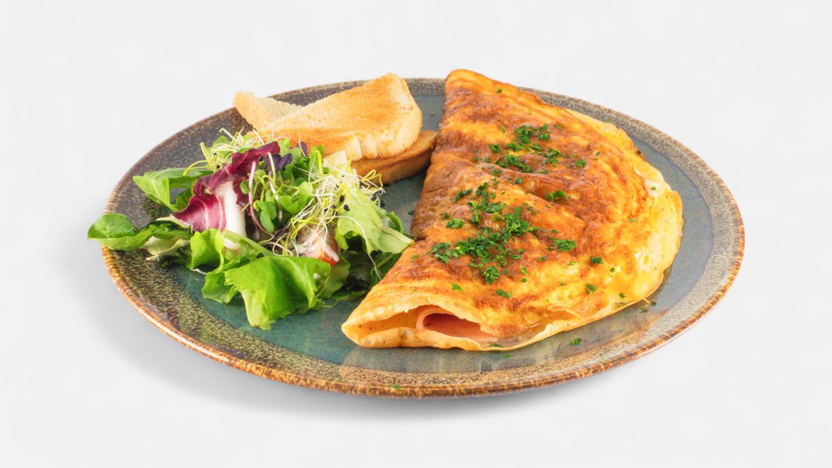 Omletá s houbami a sýrem