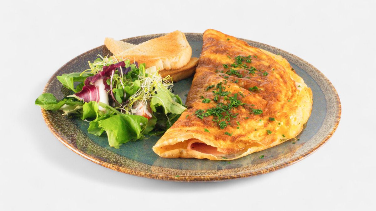 Omletá se sýrem a šunkou
