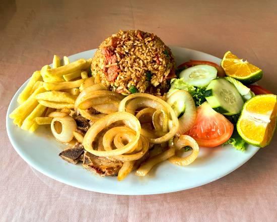 Arroz Cantonés con Chuleta
