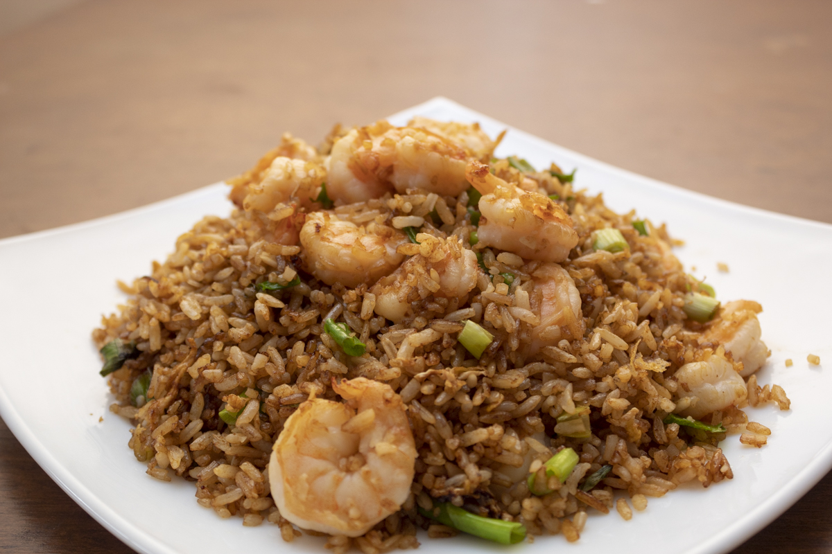 Arroz con Camarón en Salsa China