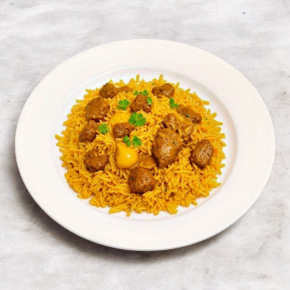 Arroz con Carne y Curry (Especialidad en Arroz)