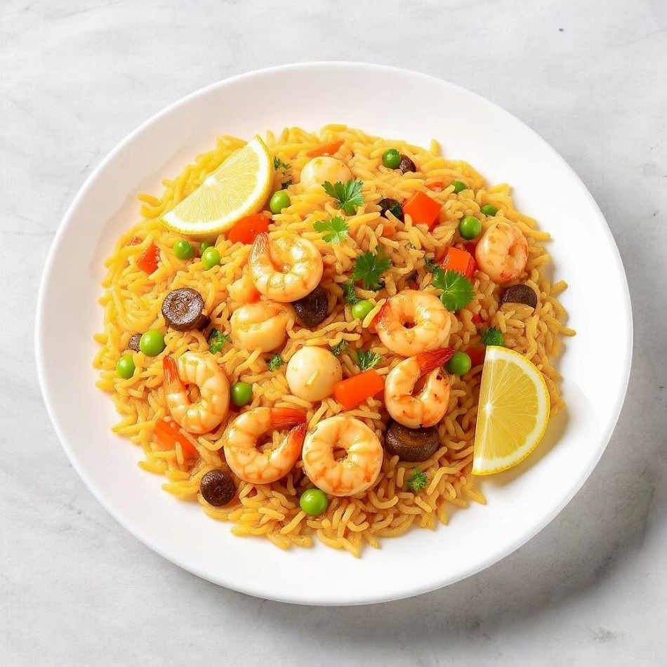 Arroz con Mariscos en Salsa China