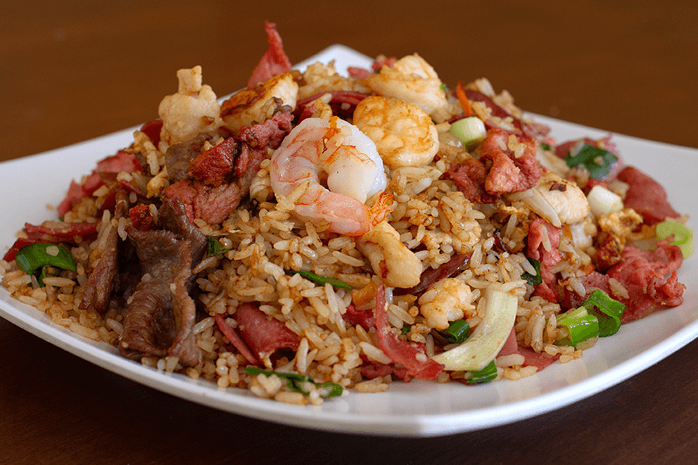 Arroz Frito con Camarón Grande (entero)