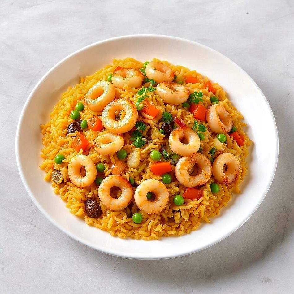 Arroz Frito con Caramares(entero)