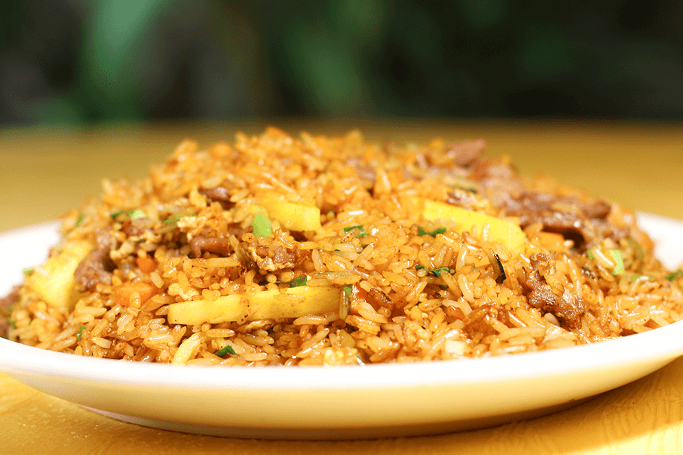 Arroz Frito con Carne de Res