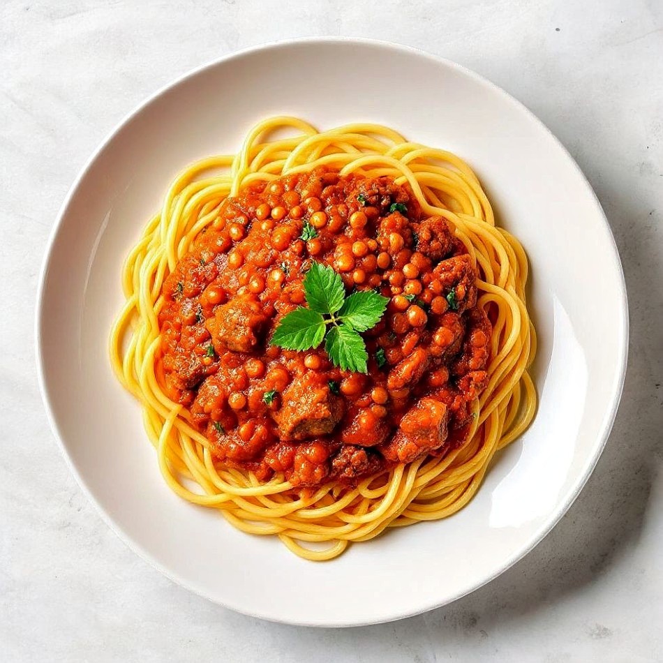 Espaguetis con Carne de Res