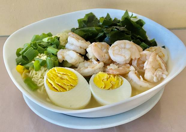 Fideos Ramen con Mariscos