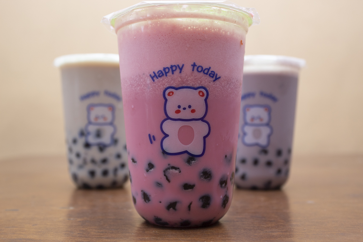 Té de Tapioca con Fresa ( 16 Onzas)