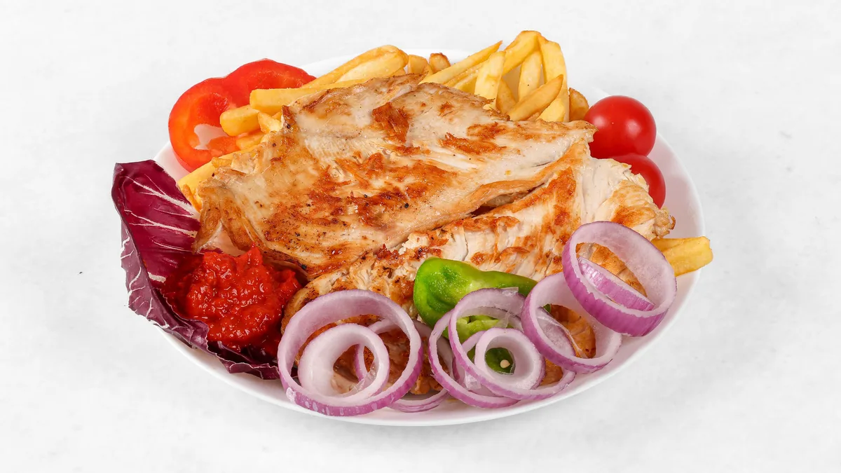 Grilled chicken steak