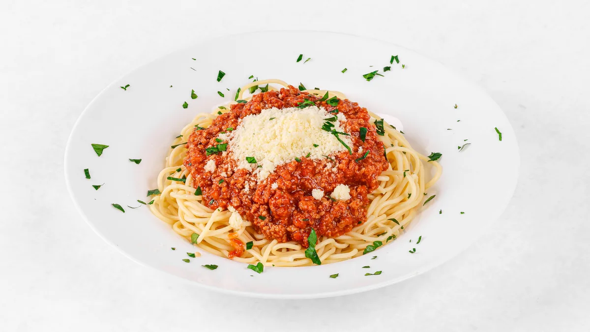 Pasta with Bolognese sauce