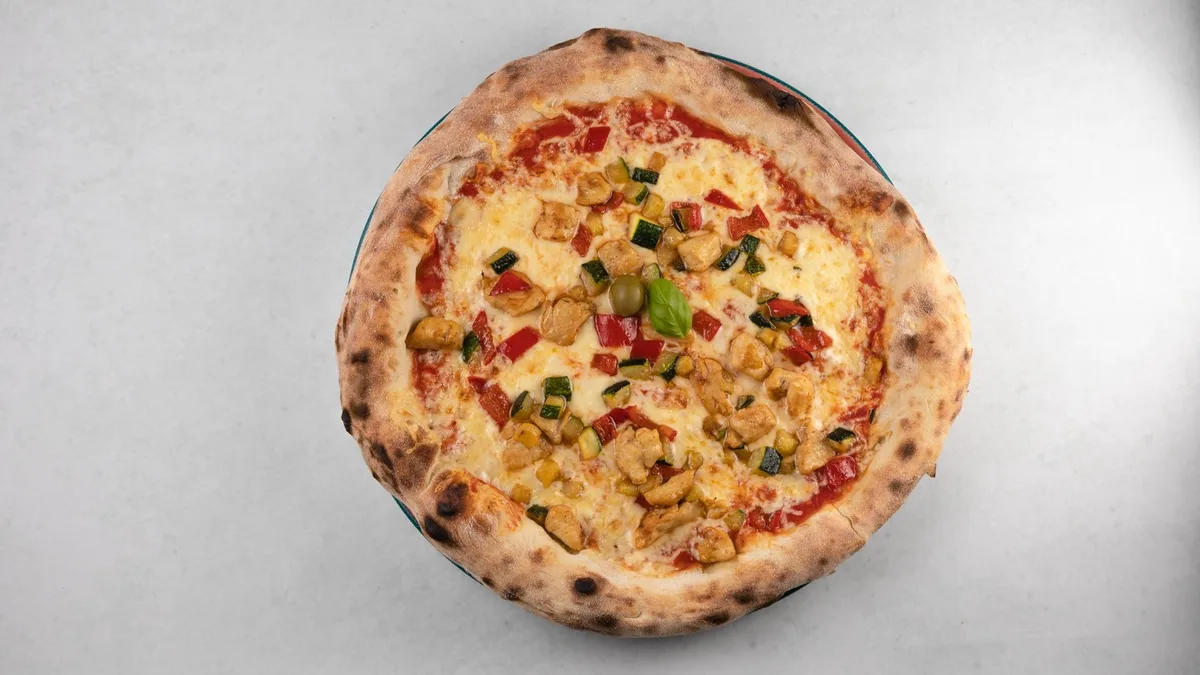 Pizza Pollo E Verdura