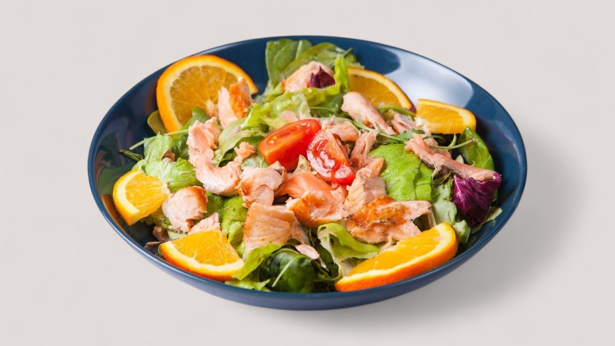 Salata sa grilovanim lososom