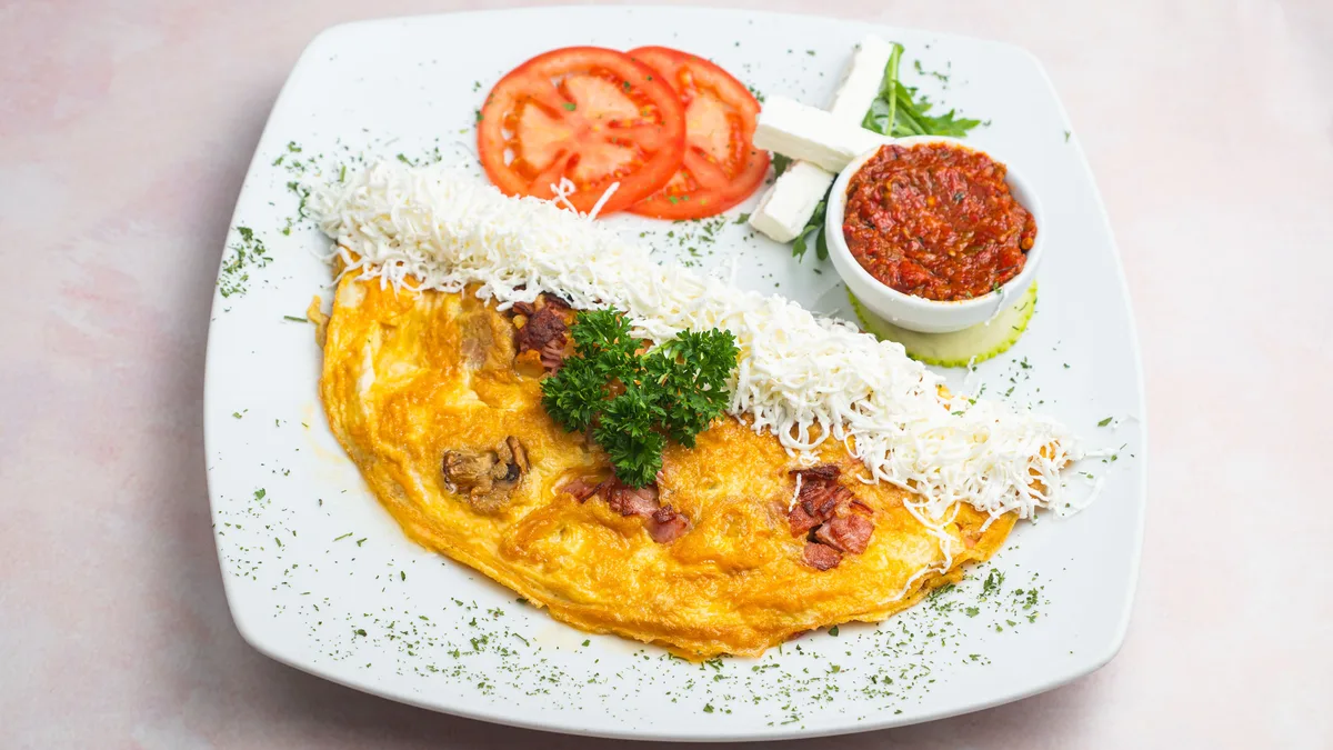 Omlet šunka, sir, pečurke