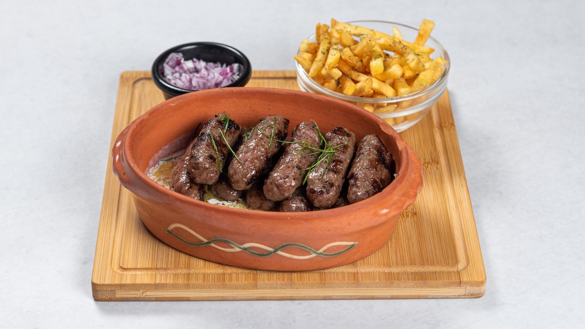 Ćevapi u kajmaku (junetina) + Coca Cola