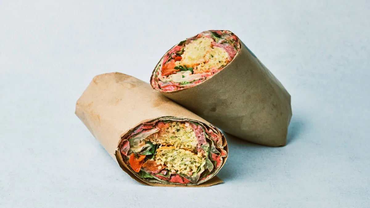 Falafel Veggie (V) (Spenatttorilla)