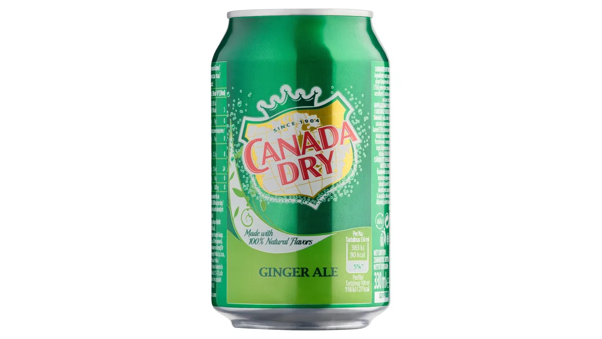 Canada Dry csökkentett energiatartalmú gyömbérízű szénsavas üdítőital 330 ml