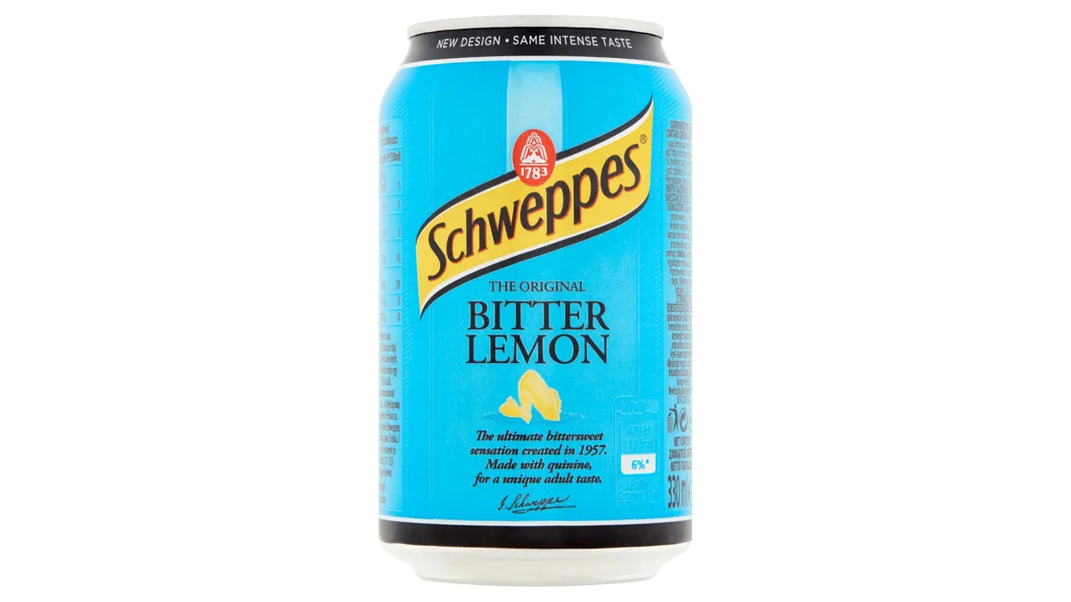Schweppes Bitter Lemon citromízű szénsavas üdítőital cukorral és édesítőszerekkel 330 ml