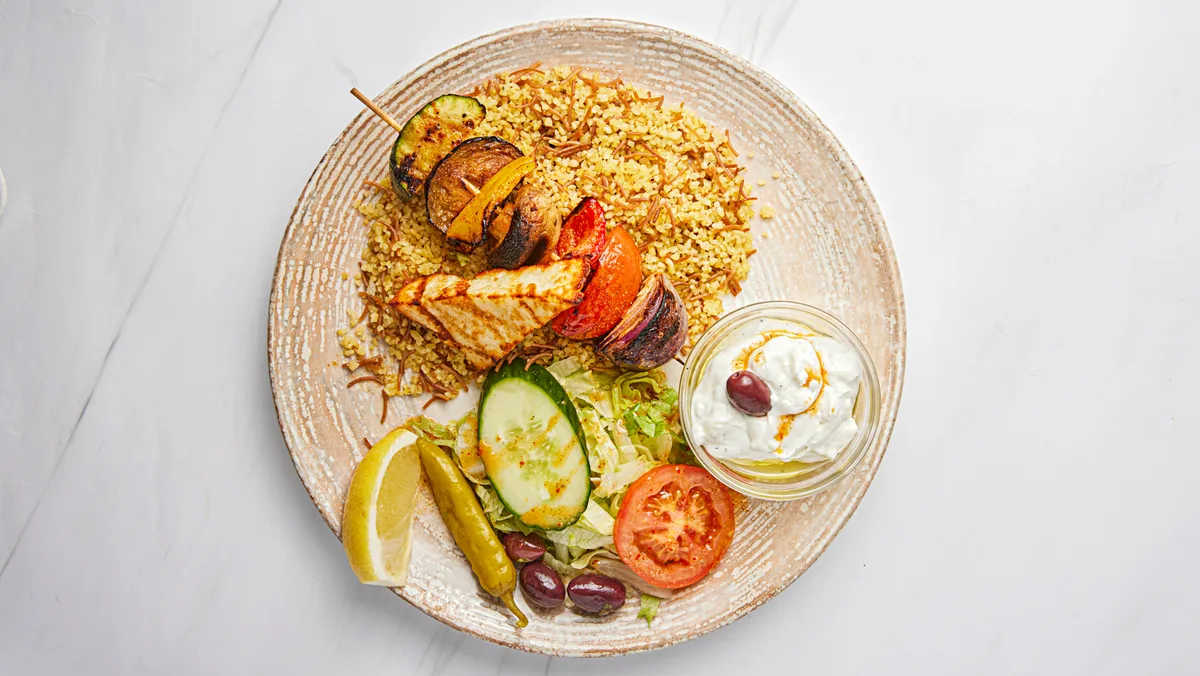 Mix Vegetarisk Grillspett and Halloumi