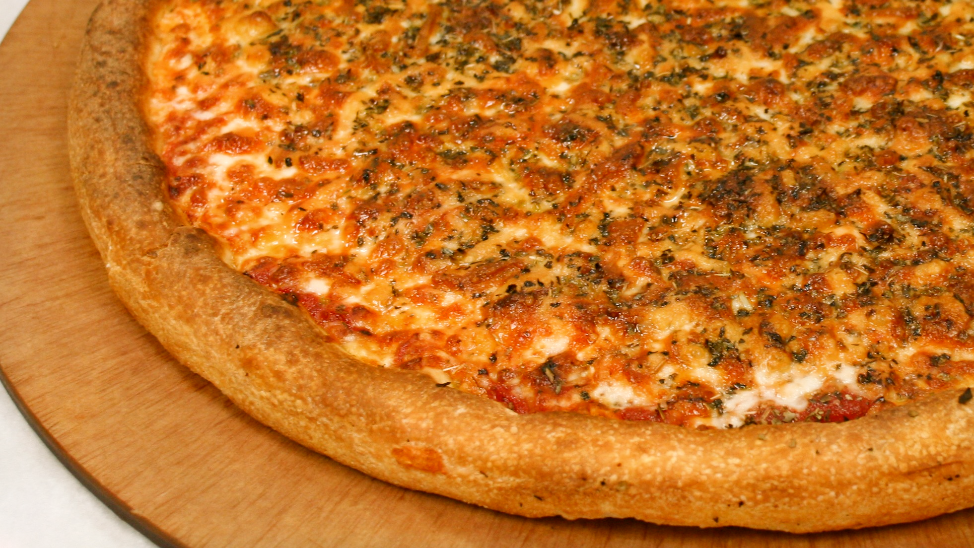 Three-Cheese and Herb Pizza