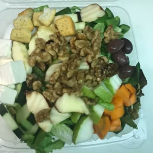 Fresh Pears, Apples, Walnut and Feta Cheese Salad