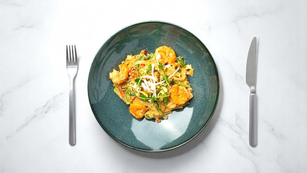 Qaymaqlı Udon Salmon ilə