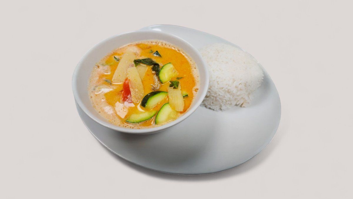 Kaeng Dang/Thai red curry menü választható Coca-cola üdítővel