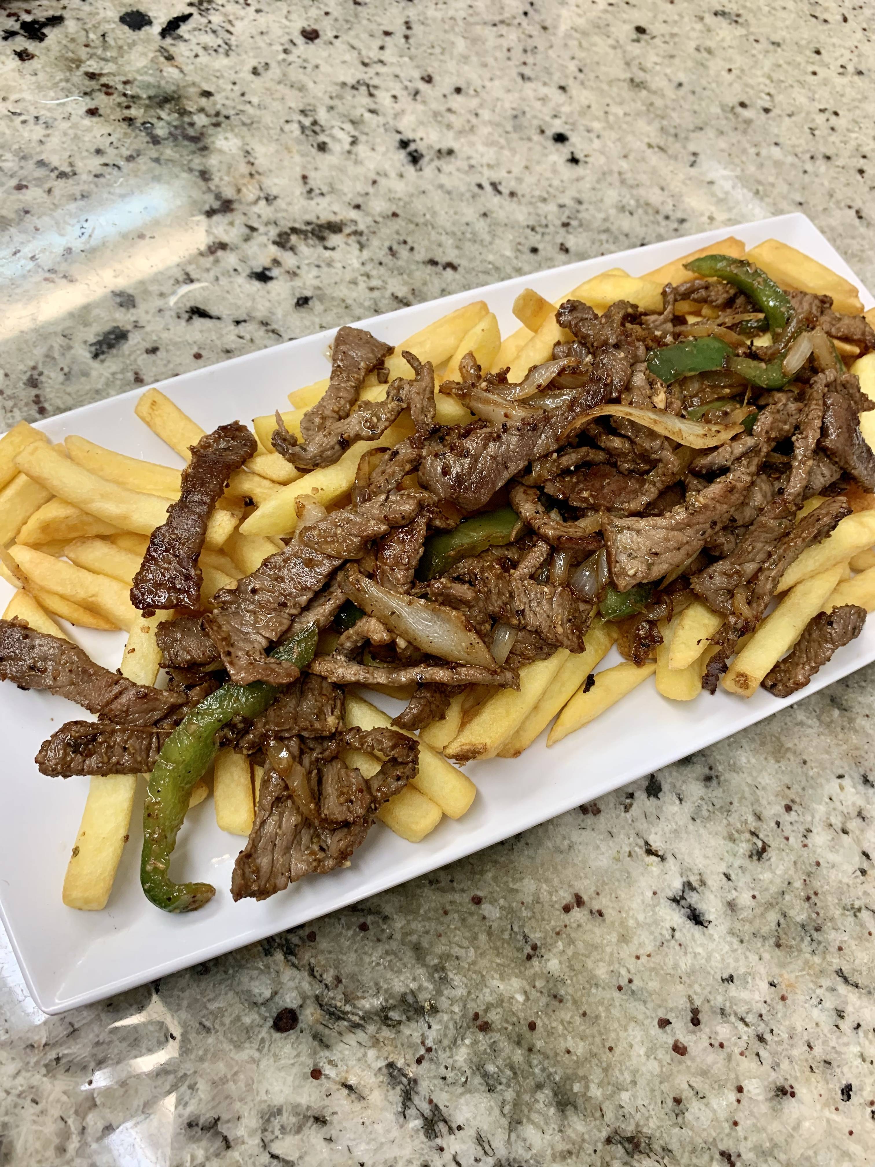 Steak strips and French Fries