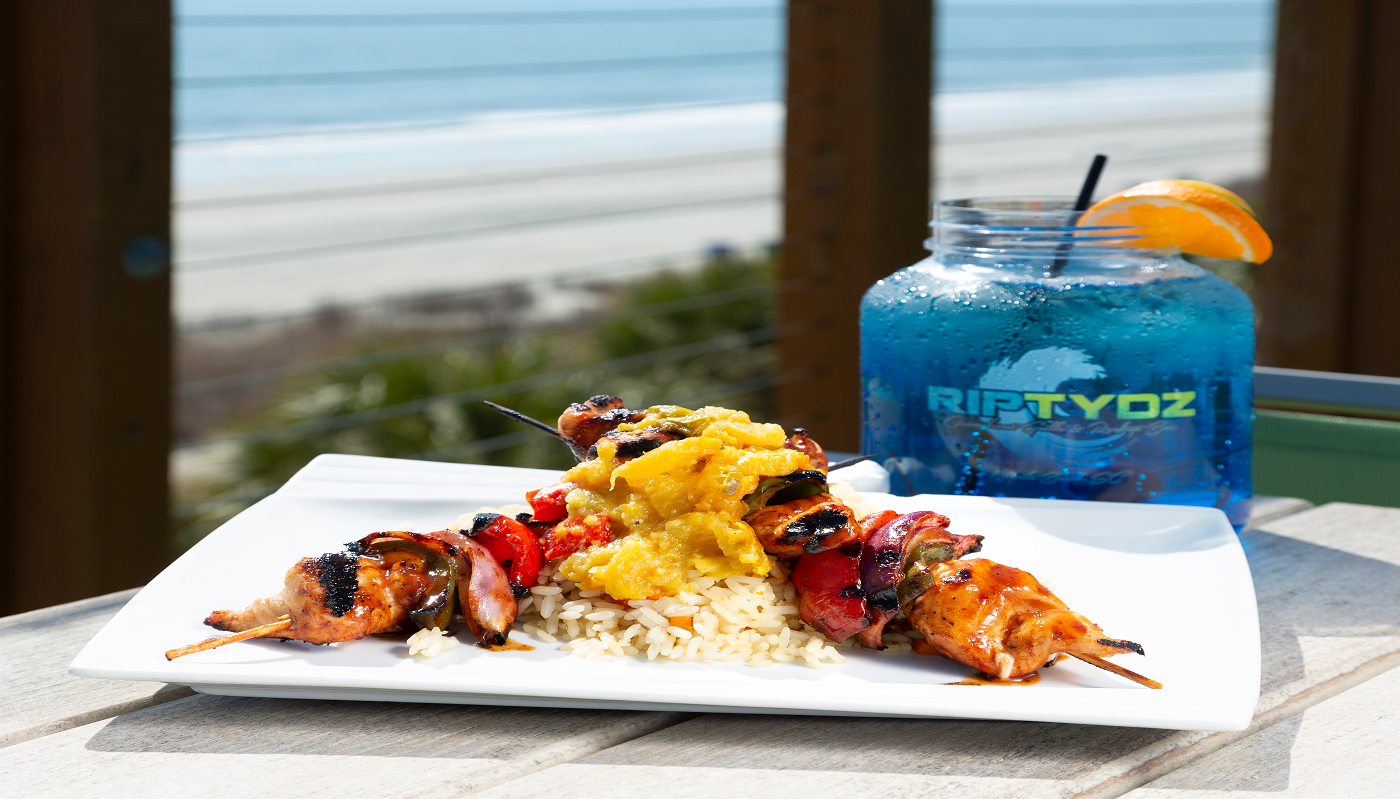 JERK STYLE GRILLED CHICKEN KABOBS