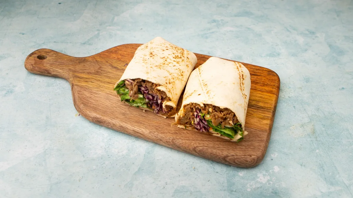 Cheesy Eggplant Wrap (Vegetarian)