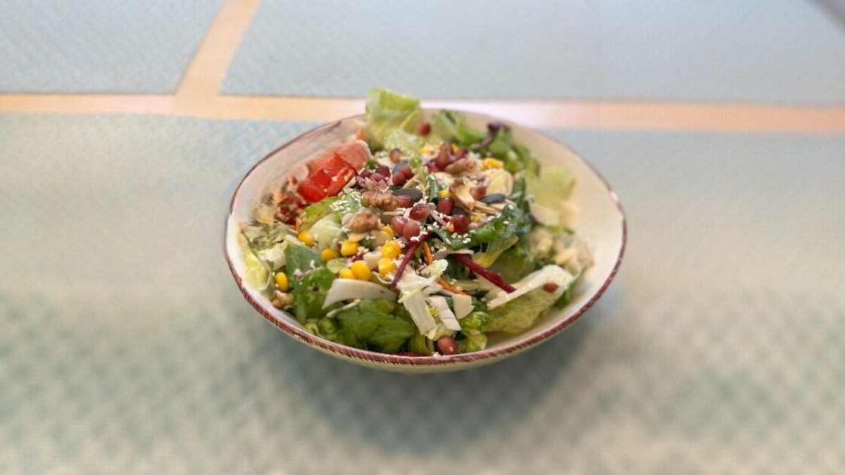 Tahini and Cheese Vegetarian Salad