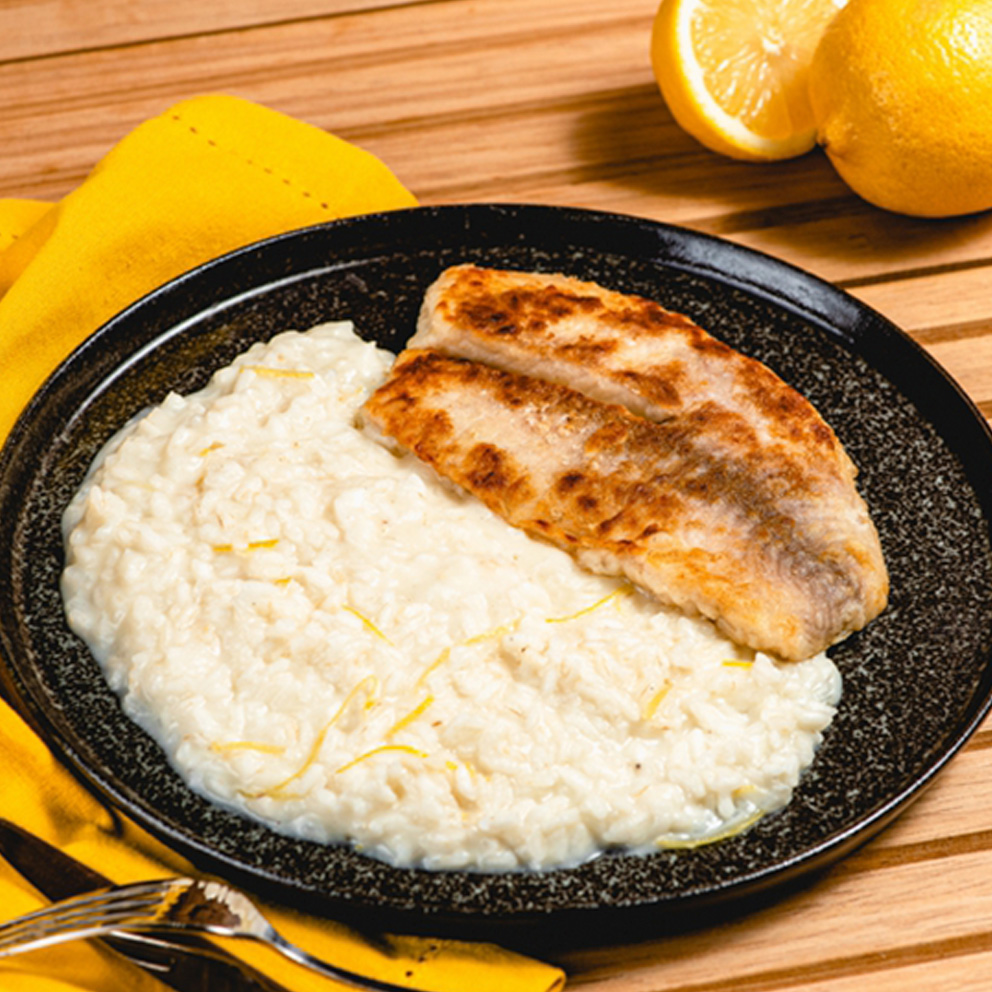 Risoto de Tilápia com Limão Siciliano