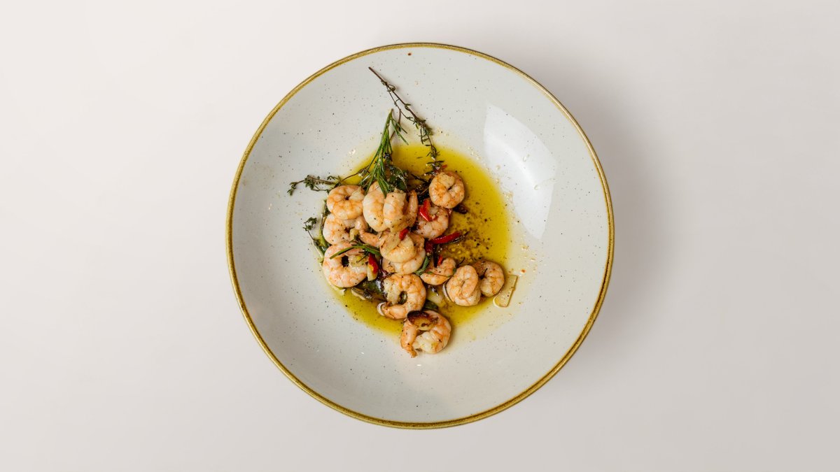 332. Gamberi con Aglio e Peperoncino