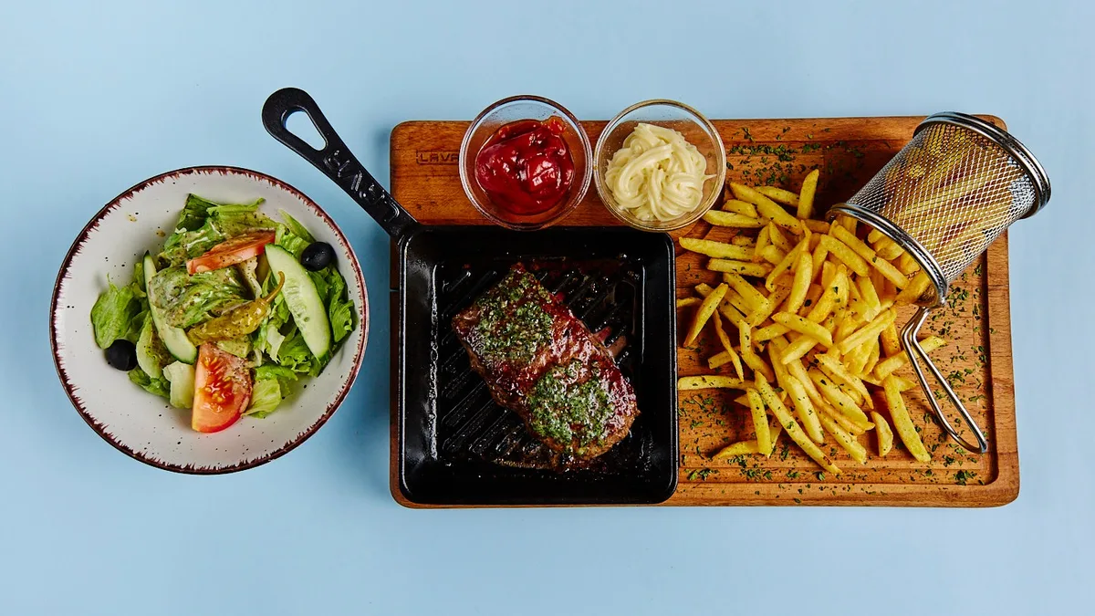 Rumpsteak mit Kräuterbutter