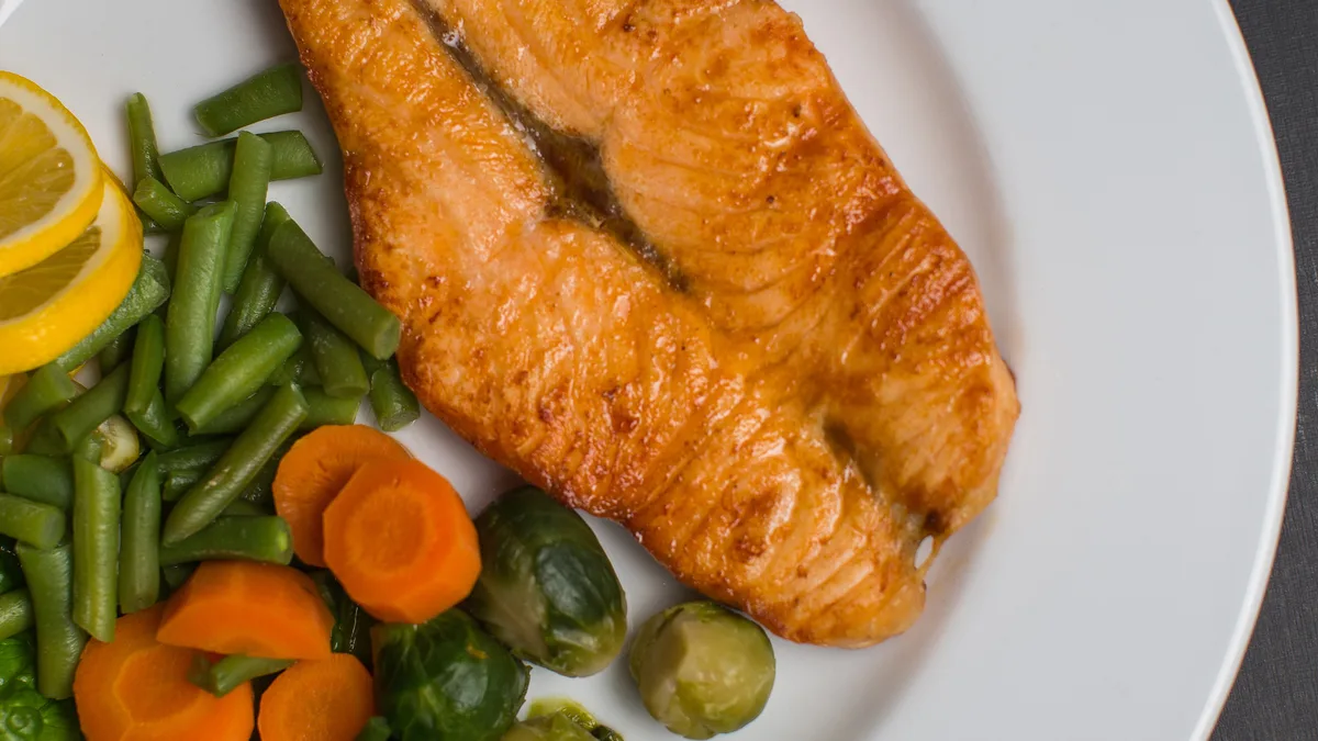 Salmon Fish on the Grill