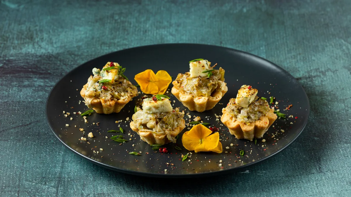 Ταρτάκια Πράσου με Blue Cheese