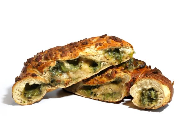 Spinach and Feta Stuffed Pretzel