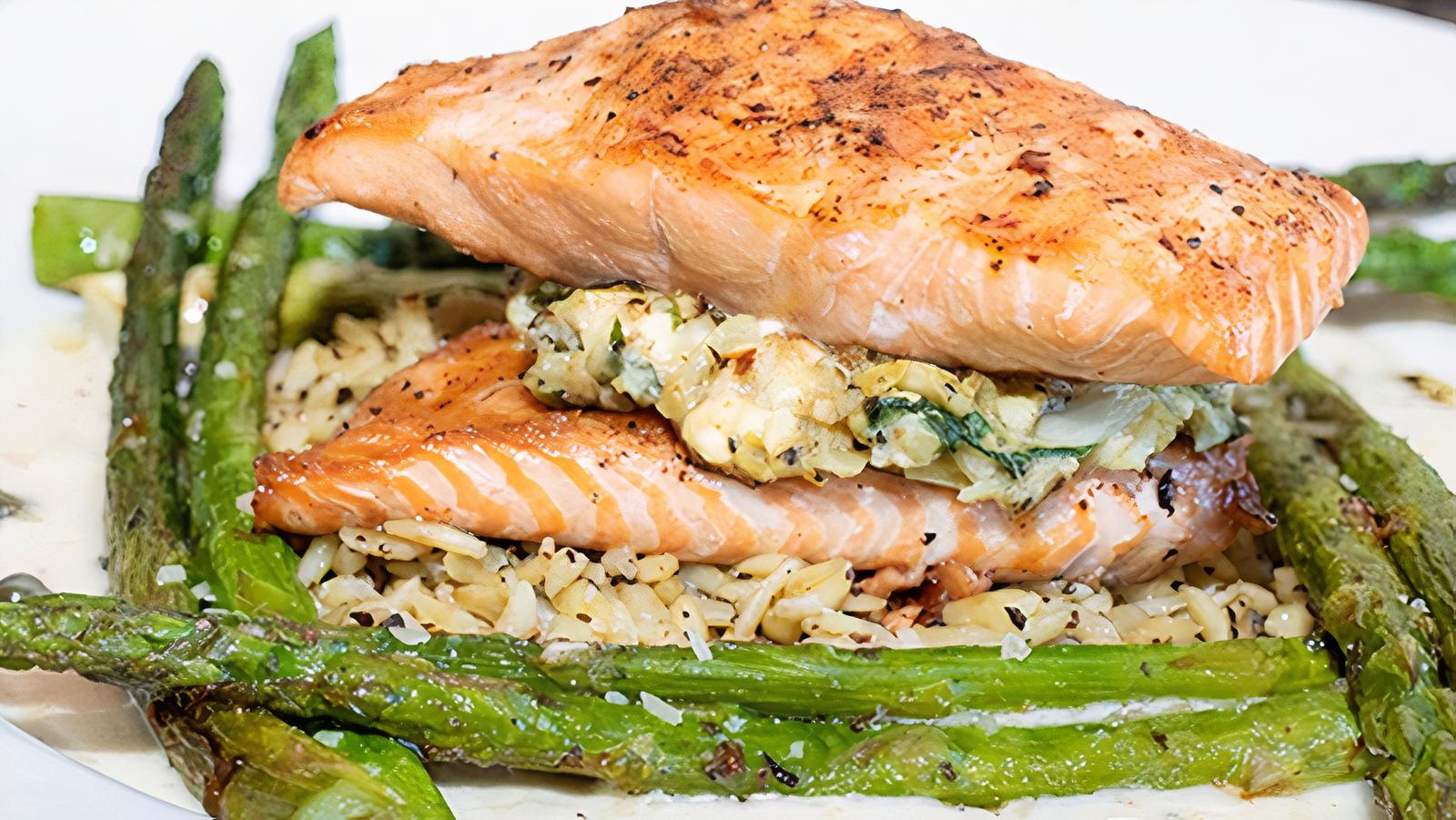 Crab Stuffed Salmon