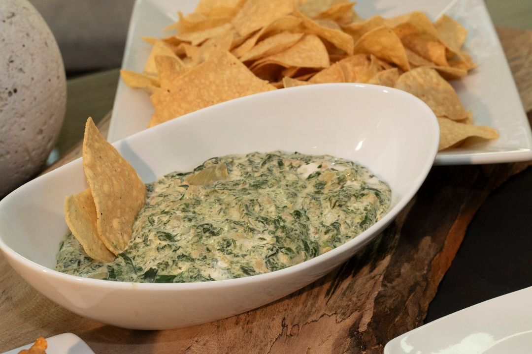 Party Platters - Three Cheese Spinach and Artichoke Dip