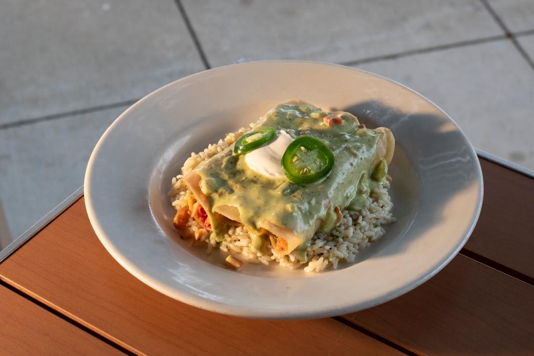 Southwest Seafood Enchiladas