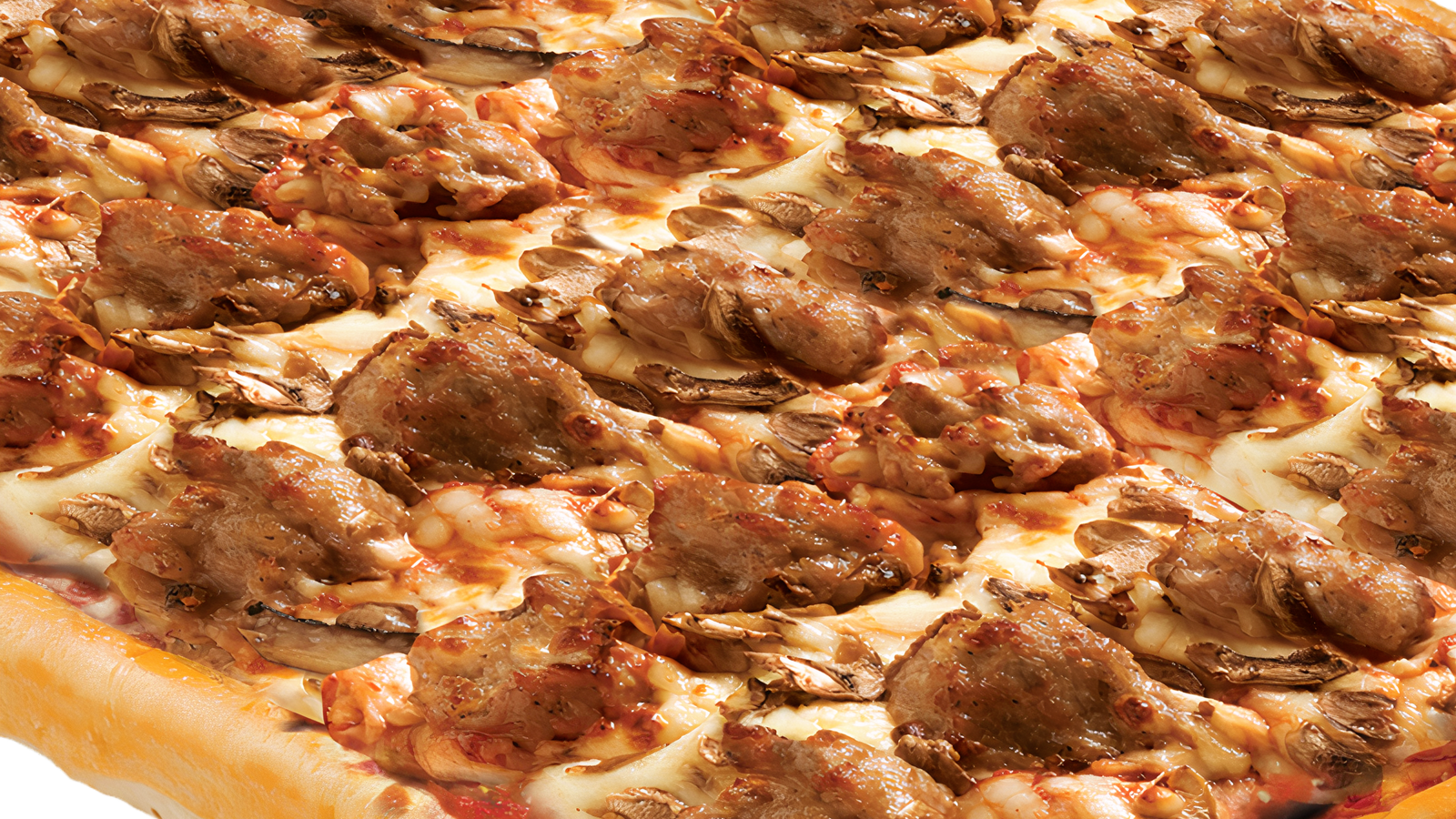 Extra Cheesy Sausage and Mushroom Pizza Large