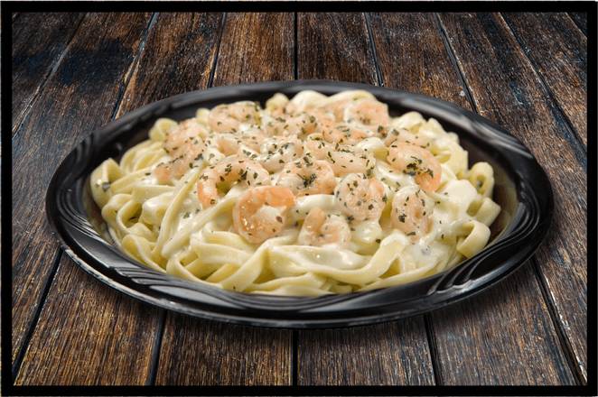 Fettuccine Alfredo with Garlic Shrimp