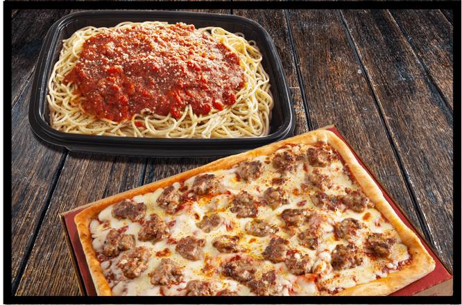 Large 1-Topping Pizza and Spaghetti Meal