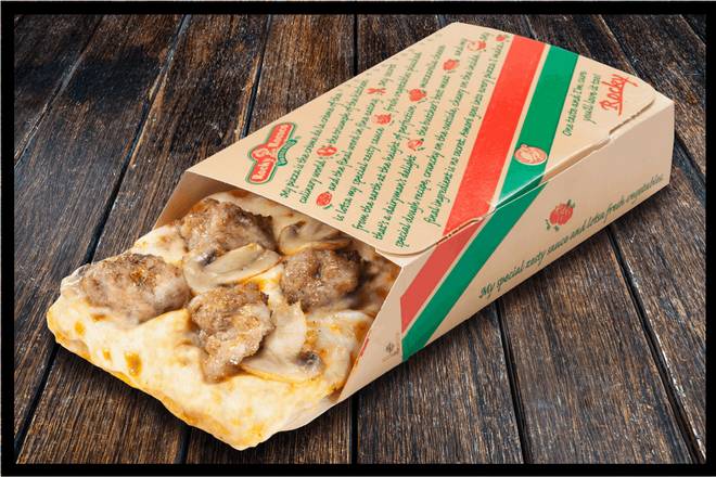 Sausage and Mushroom Regular Slice