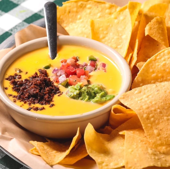 TOSTADA CHIPS and QUESO