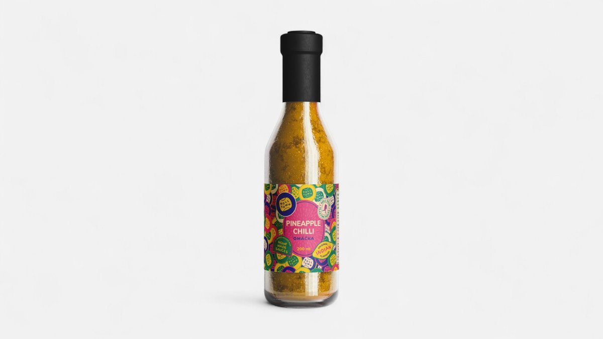 Pineapple sauce bottle