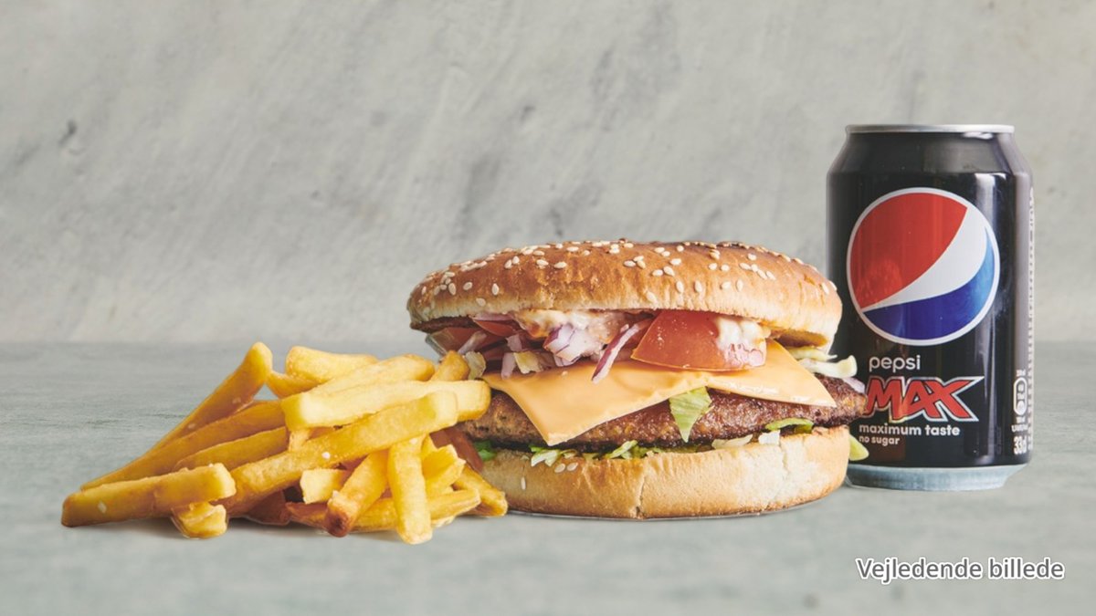 Cheese burger menu