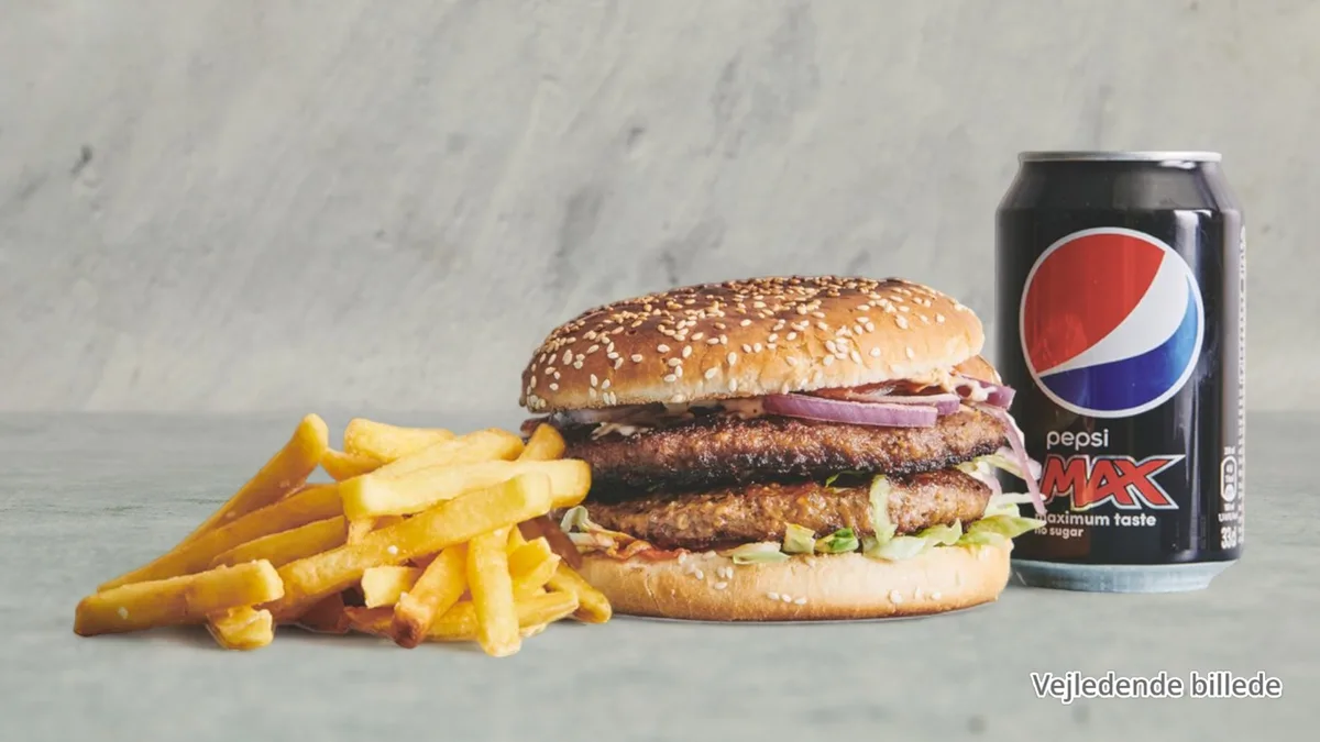 Dobbelt burger menu