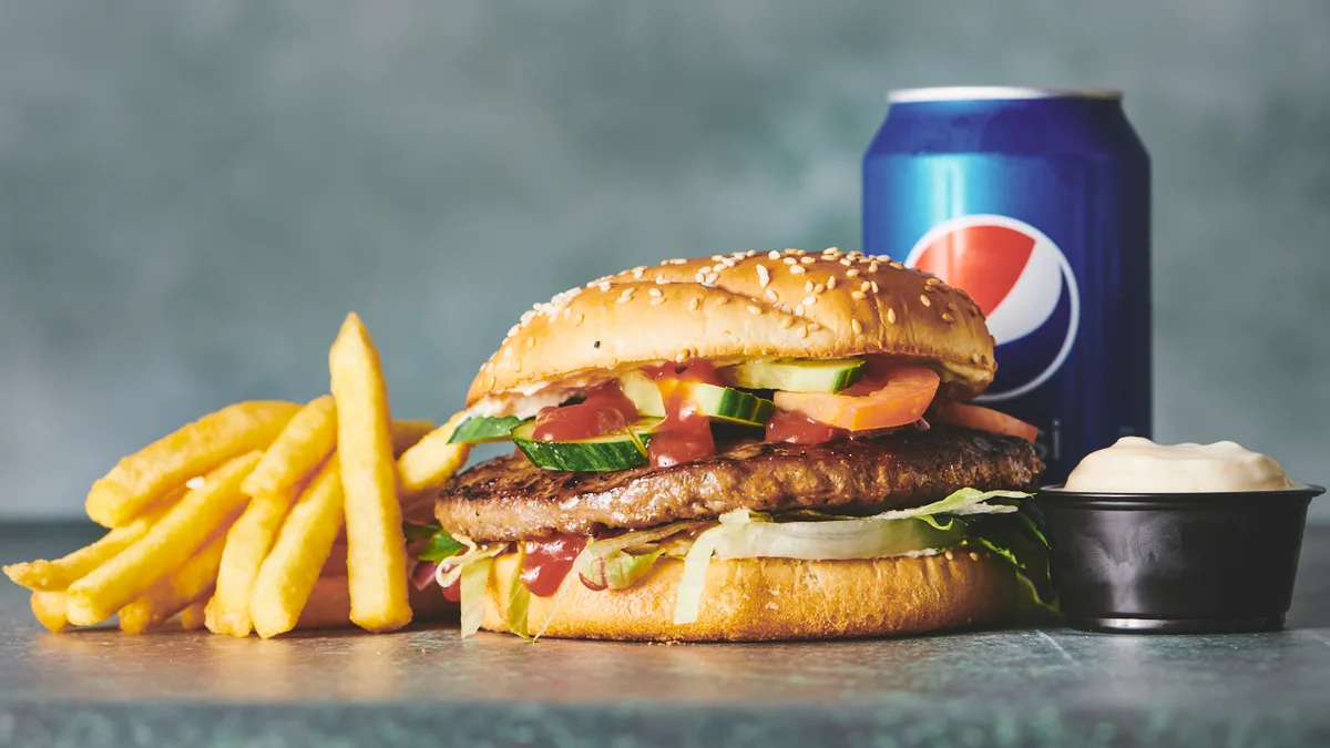 Klassisk burger menu