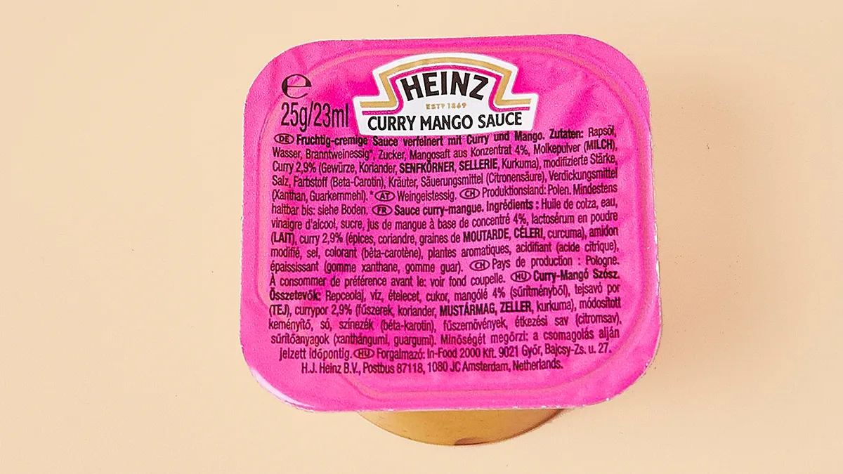 23 ml Heinz Curry Mango Sauce