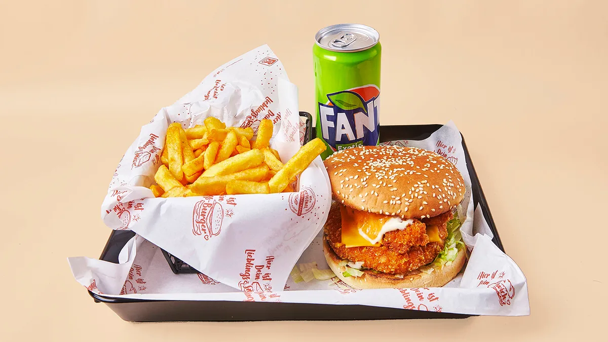 Double Crunchy Burger Menu